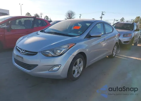 2012 Hyundai Elantra Gls z USA, uszkodzony, nr VIN 5NPDH4AEXCH100545
